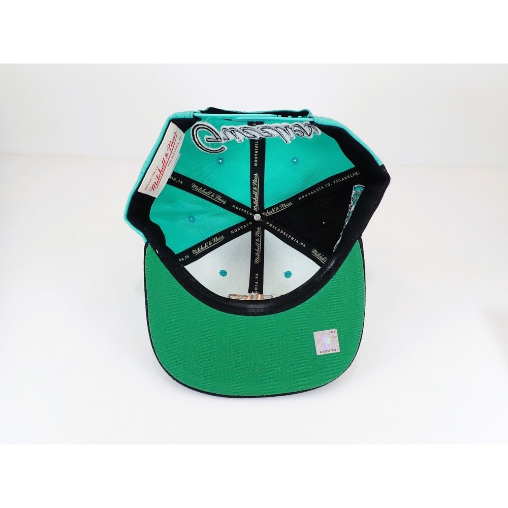 Mitchell & Ness Vancouver Grizzlies Snapback Hat Teal Black NBA Basketball - Picture 6 of 8